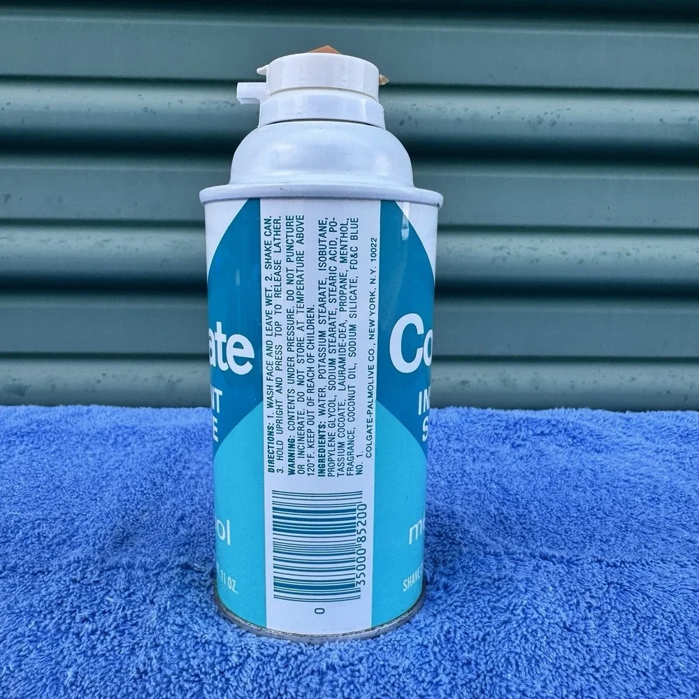 Vintage Colgate Instant Shave Menthol‎ Shaving Cream 11 oz